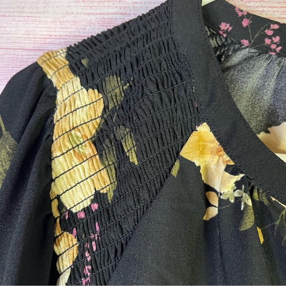 Ava & Viv Floral Long Sleeve Blouse Size 1X - Picture 2 of 7